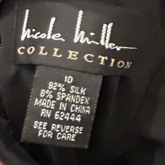 5/25$ Abstract Patterned Dress with Brown Accents B21 - Picture 3 of 3